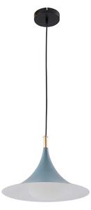 Lampa Wisząca Lindby, Jarl, ściemnialny, niebieski, jadalnia, metal, nowoczesny