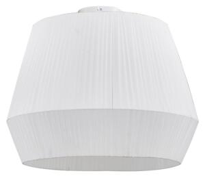 Lampa Sufitowa Lindby, Vitore, ściemnialny, biały, salon, tkanina | tekstylia, skandynawski