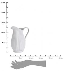Wazon porcelanowy z uchwytem biały 24 cm