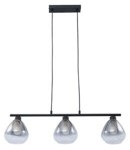 Lampa Wisząca Lindby, Pendura, ściemnialny, szary, jadalnia, szkło, nowoczesny
