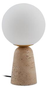 Lampa Stołowa Lindby, Kirstan, biały, salon, szkło, nowoczesny