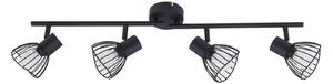 Lampa Sufitowa Lindby, Piena, ściemnialny, czarny, jadalnia, metal, nowoczesny