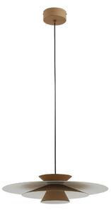 Lampa Wisząca Lucande, Livie, ściemnialny, beżowy, jadalnia, aluminium, nowoczesny