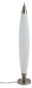 Lampa Podłogowa Lucande, Tarell, ściemnialny, biały, salon, tworzywo sztuczne, nowoczesny
