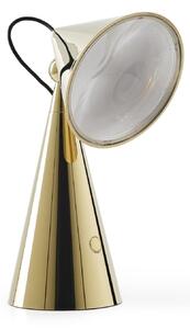 Lampa Stołowa Tom Dixon, POSE, ściemnialny, złoty | mosiężny, salon, tworzywo sztuczne, design