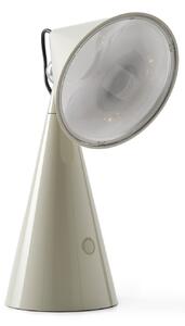 Lampa Stołowa Tom Dixon, POSE, ściemnialny, szary, salon, tworzywo sztuczne, design