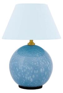 Lampa Stołowa Globen Lighting, IRIS, ściemnialny, niebieski, salon, szkło, vintage