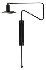 Lampa Ścienna House Doctor, czarny, salon, metal
