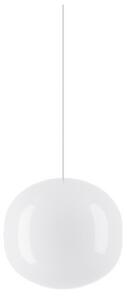 Lampa Wisząca Lodes, ściemnialny, biały, jadalnia, szkło