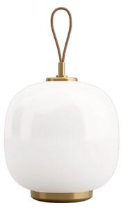 VL45 Radiohus lampa stołowa z akumulatorem, mosiądz/biała