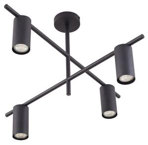Lampa Sufitowa Lindby, Marilou, ściemnialny, czarny, salon, metal, nowoczesny