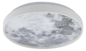 Lampa Sufitowa Lindby, Lune, biały, salon, tworzywo sztuczne, nowoczesny