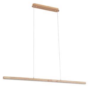 Lampa Wisząca Lucande, Maruta, drewniany, jadalnia, drewno, nowoczesny