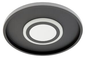 Lampa Sufitowa Lindby, Selian, ściemnialny, czarny, salon, metal, nowoczesny