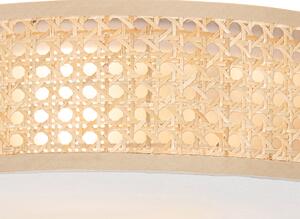 Orientalna lampa sufitowa rattan 40 cm 3-punktowa - Tromma Oswietlenie wewnetrzne