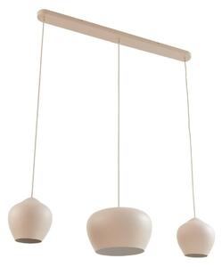 Lampa Wisząca Lucande, Malisa, ściemnialny, beżowy, salon, metal, skandynawski