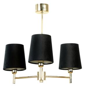 Lampa wisząca retro czarno-złoty MOSSY 3