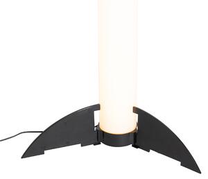 Czarna lampa podłogowa ściemniana w Kelvinach z pilotem - Bomba Oswietlenie wewnetrzne