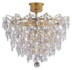 Lampa Sufitowa Markslöjd, Rosendal, ściemnialny, transparentny, salon, kryształ