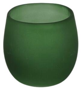 Świecznik szklany GINNY GREEN w kolorze zielonym - różne rozmiary Wielkość: S