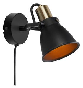 Lampa Ścienna Markslöjd, czarny, salon, metal