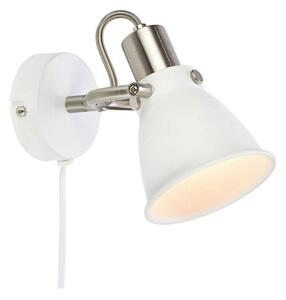 Lampa Ścienna Markslöjd, biały, salon, metal