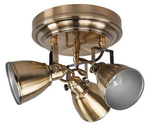 Lampa Sufitowa Markslöjd, FJÄLLBACKA, ściemnialny, antyczny mosiądz, salon, metal, antyczny