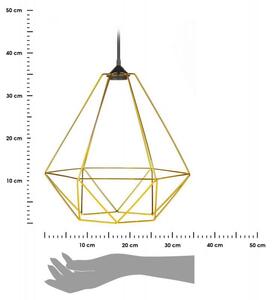 Lampa wisząca Paris Diamond 35 cm złota
