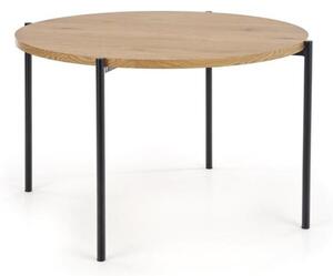 Stół okrągły Morgan, loftowy, minimalistyczny, drewniany