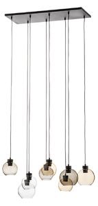 Lampa Wisząca TK Lighting, Cubus, ściemnialny, wielokolorowy, salon, szkło, nowoczesny