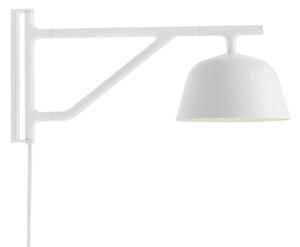 Lampa Ścienna Muuto, biały, salon, aluminium