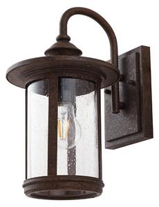 Zewnętrzna Lampa Lindby, Zayn, ściemnialny, brąz rdzawy, taras, aluminium, antyczny
