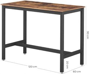 Stół kuchenny barowy do jadalni LOFT 120 cm