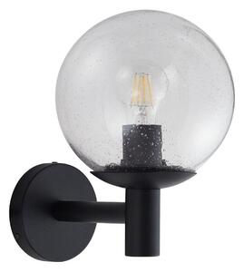 Zewnętrzna Lampa Lindby, Dangan, ściemnialny, czarny, balkon, szkło, nowoczesny