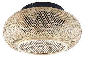 Wentylator sufitowy Cordie z lampką Ø 53 cm cichy DC - Lucande Lucande, Cordie, ściemnialny, drewniany, salon, bambus, dworkowy | rustykalny