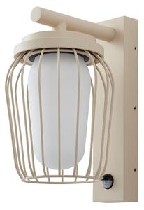 Zewnętrzna Lampa Lucande, Chandan, ściemnialny, beżowy, taras, aluminium, nowoczesny