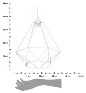 Lampa wisząca Paris Diamond 35 cm biała