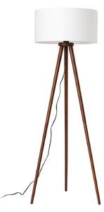 Lampa Podłogowa Lindby, Charlia, drewniany, salon, tkanina | tekstylia, skandynawski