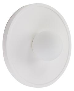 Lampa Ścienna Lindby, Nielson, ściemnialny, biały, salon, gips | glina, nowoczesny