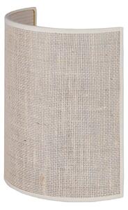 Lampa Ścienna Euluna, Jute, ściemnialny, biały, salon, tkanina | tekstylia