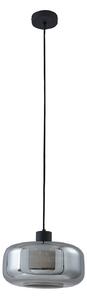 Lampa Wisząca Lindby, Hildur, ściemnialny, szary, salon, szkło