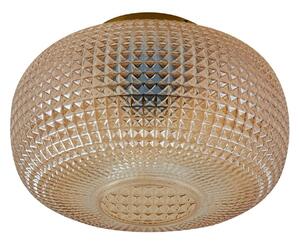 Lampa Sufitowa Lindby, Hildur, ściemnialny, brąz rdzawy, jadalnia, szkło