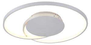 Lampa Sufitowa Lucande, Enesa, ściemnialny, metaliczny, sypialnia, metal, nowoczesny