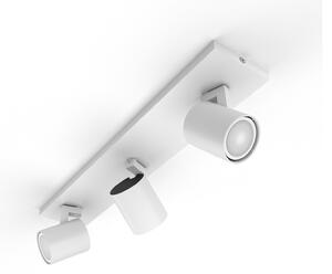 Lampa Sufitowa Philips Hue, Philips Hue Runner, ściemnialny, biały, salon, aluminium, nowoczesny