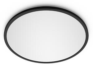 Lampa Sufitowa Philips, Superslim, ściemnialny, czarny, łazienka, metal