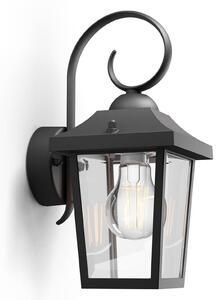 Zewnętrzna Lampa Philips, Buzzard, ściemnialny, czarny, metal, vintage
