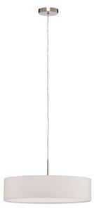 Lampa Wisząca Lindby, Sebatin, ściemnialny, beżowy, kuchnia, tkanina | tekstylia, nowoczesny