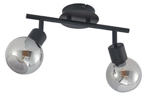 Lampa Sufitowa Lindby, Eridia, ściemnialny, czarny, salon, metal, nowoczesny
