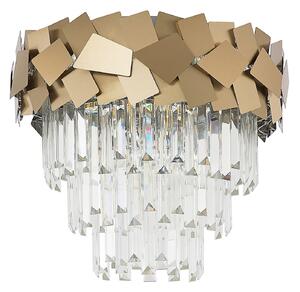 Lampa Sufitowa Lucande, Miraia, ściemnialny, złoty | mosiężny, salon, metal, design