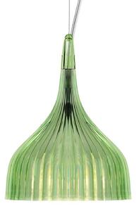 Lampa Wisząca Kartell, É, zielony, salon, tworzywo sztuczne, design
